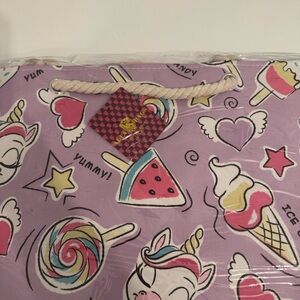 Unicorn Ice Cream Kids Bag - Purple